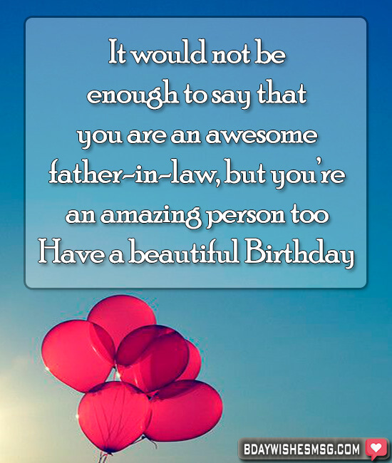 Best 30+ Birthday Wishes for Father-In-Law - BdayWishesMsg