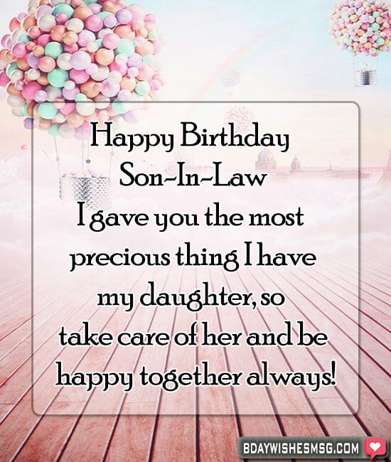 Birthday Wishes For Son In Law From Mother In Law Macctv Com